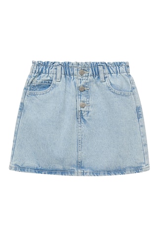 Jupe en jean paperbag - Bleu clair