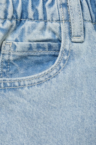 Jupe en jean paperbag - Bleu clair