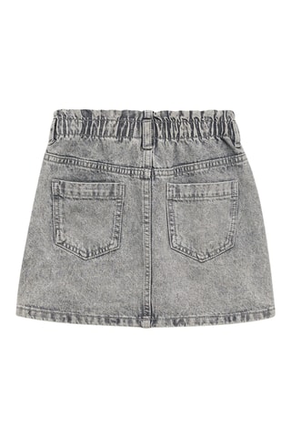 Jupe en jean paperbag - Gris