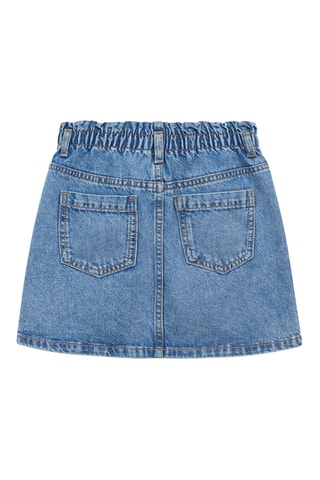Jupe en jean paperbag - Bleu