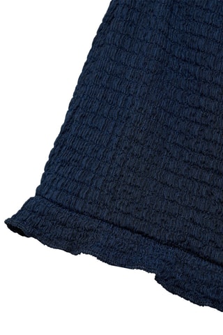 Short texturé à volants - Bleu