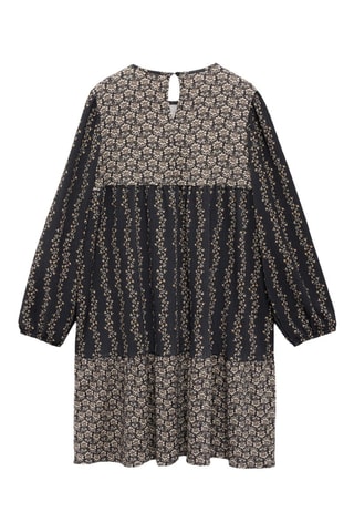Robe à imprimé fleurs - Gris