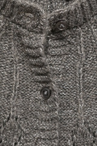 Cardigan maille boutons - Gris