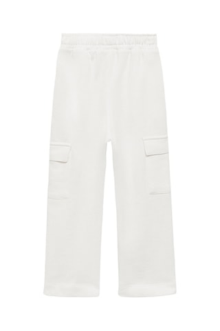 Pantalon cargo coton - Blanc