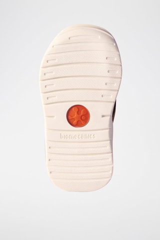 Tennis cuir biomecanics - Blanc et marron