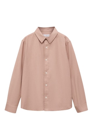 Chemise coton et lin - Blanc