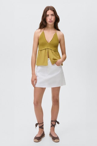 Top maille ouverture - Vert
