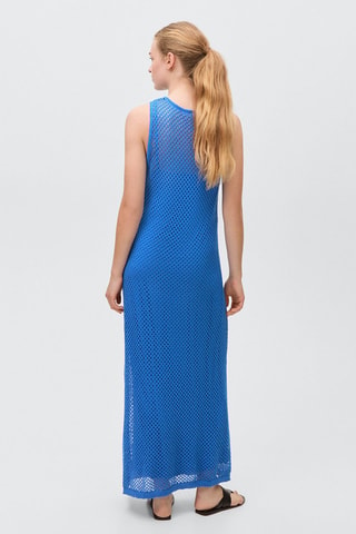 Robe crochet résille - Bleu