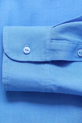 Chemise regular-fit lin - Bleu clair