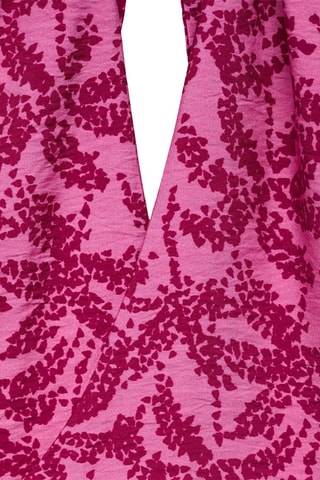 Top imprimé emmanchures américaines - Fuchsia