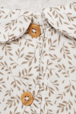 Blouse en coton imprimée - Blanc