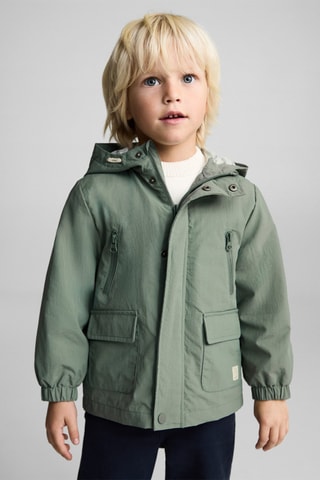 Parka matelassée à capuche - Vert
