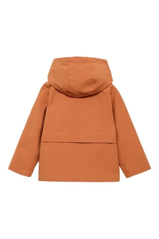 Parka imperméable capuche - Rouge
