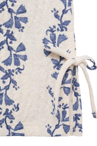 Blouse imprimée nœuds - Écru