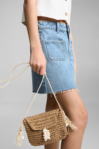 Jupe courte en jean - Bleu