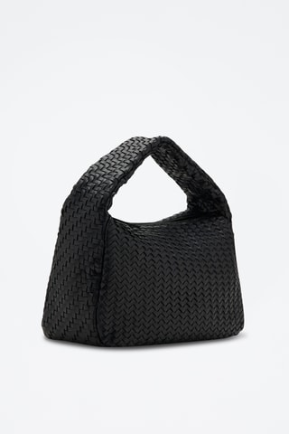 Sac porté main tressé - Noir