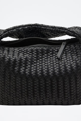 Sac porté main tressé - Noir