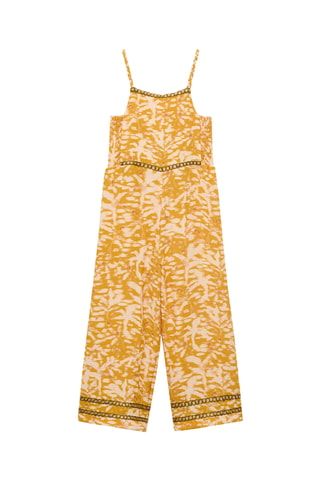 Combinaison en imprimé tropical - Jaune