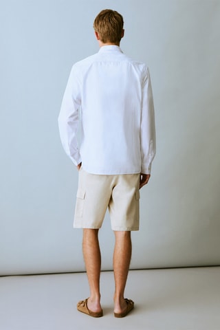 Chemise oxford en coton - Blanc
