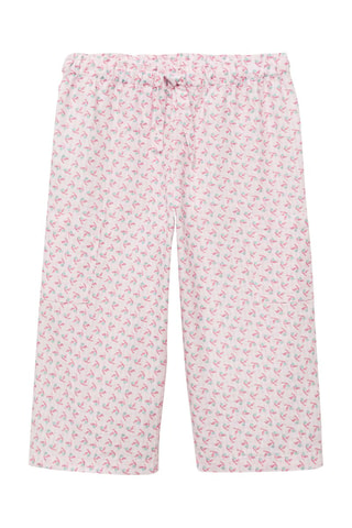 Pantalon droit imprimé - Rose