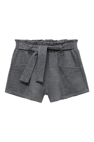 Short tweed ceinture - Gris