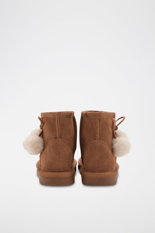 Bottes cuir tige basse - Marron