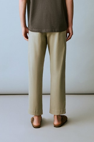 Pantalon chino straight-fit - Vert d'eau