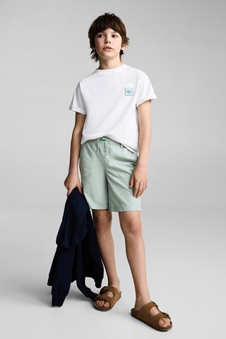 Bermuda taille élastique - Vert clair