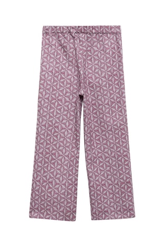 Pantalon imprimé poche - Rose