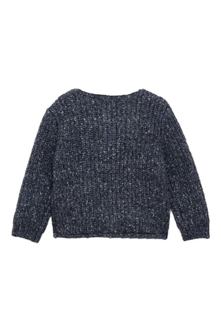 Cardigan combiné maille - Bleu
