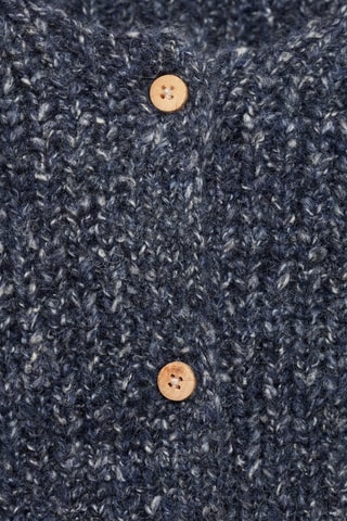 Cardigan combiné maille - Bleu