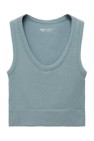 Crop top de sport - Vert d'eau