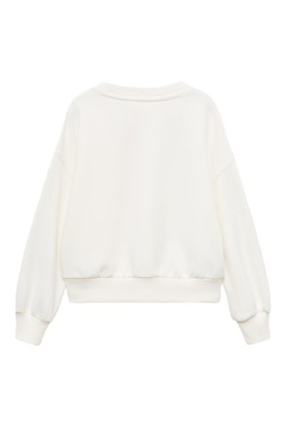 Sweat étoile brodée - Blanc