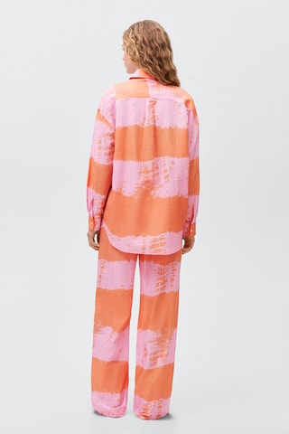 Chemise oversize imprimée - Rose
