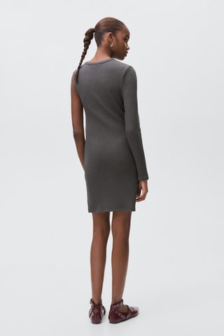Robe maille sans manches - Gris