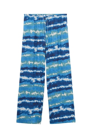 Pantalon imprimé tie-dye - Bleu