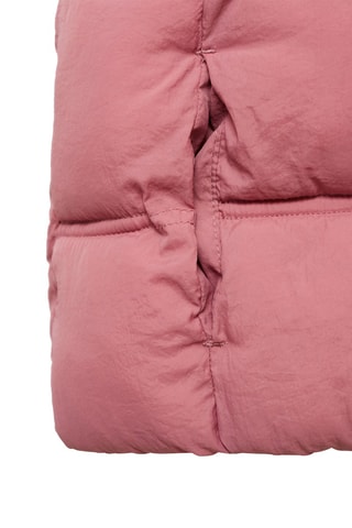 Gilet matelassé à capuche - Rose