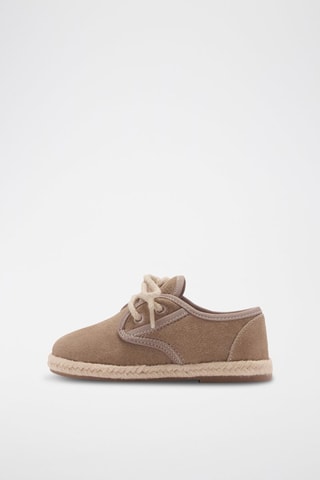 Chaussures lacées cuir - Beige