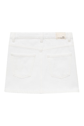 Minijupe en jean - Blanc