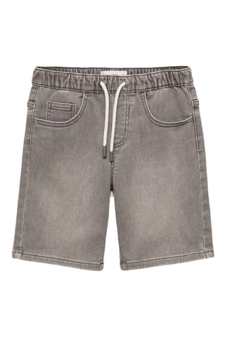 Bermuda jean cordon - Gris