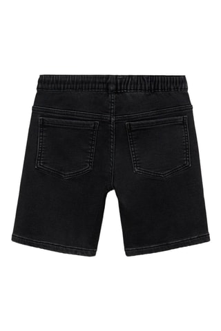 Bermuda jean cordon - Noir