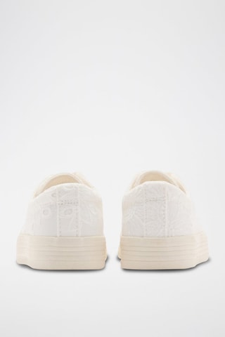 Baskets brodées - Blanc