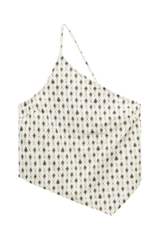 Top asymétrique imprimé - Blanc