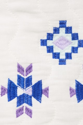Gilet broderie ethnique - Blanc