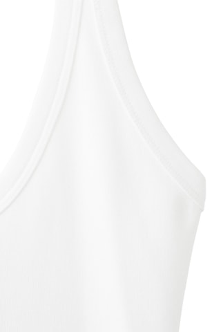 Top à emmanchures américaines - Blanc