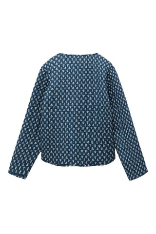 Veste imprimée coton - Bleu
