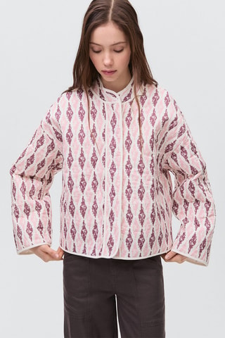 Blouson matelassé coton - Rose clair