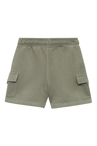 Bermuda coton cargo - Vert