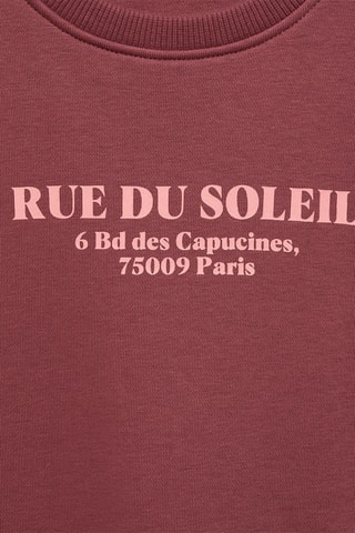 Sweat-shirt message - Rouge