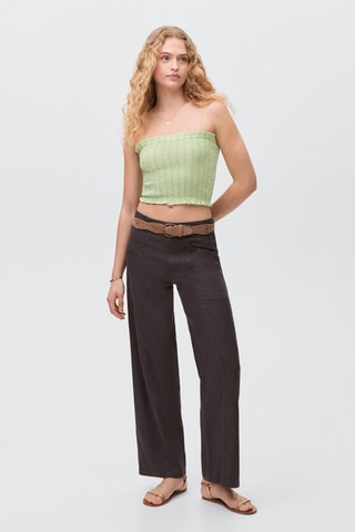 Top bustier - Vert